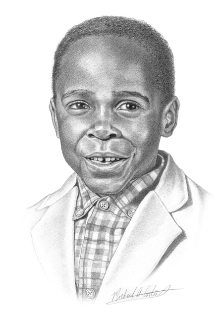 Michael A. Cooley, Michael Age 5, 2012, Graphite