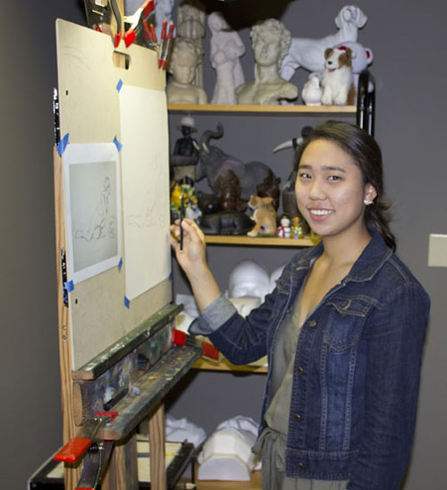 Christine Kwon, Atelier student at Cooley Studios, 2015