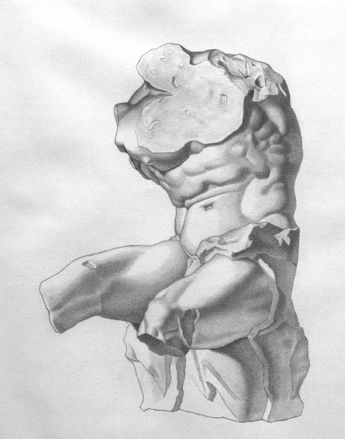 Michael A. Cooley, The Belvedere, 2012, Graphite. © M Cooley