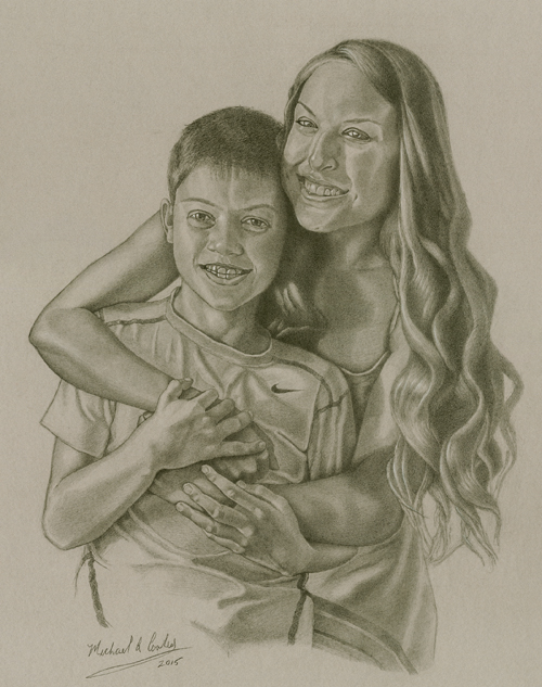 Michael A. Cooley, Henwoods Children, 2015, Graphite