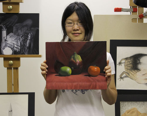 Hinako Miyazaki, studied in the Atelier program at Cooley Studios in 2013.