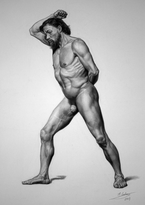  Michael A. Cooley, Repin Drawing, Master Copy, 2019, Graphite. © M Cooley