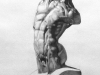 Heidi Gumm, Torso - Cast Drawing, 2014, Graphite